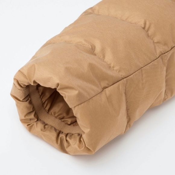Uniqlo Ultra Light Packable Down Jacket Beige Tan - Picture 3 of 7
